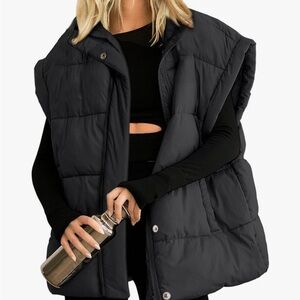 Black Puffer Vest